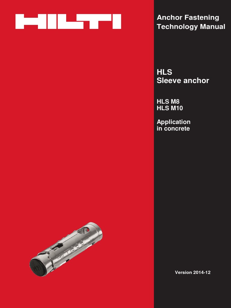 Hilti Anchor Fastening PDF Screw Mechanical Engineering