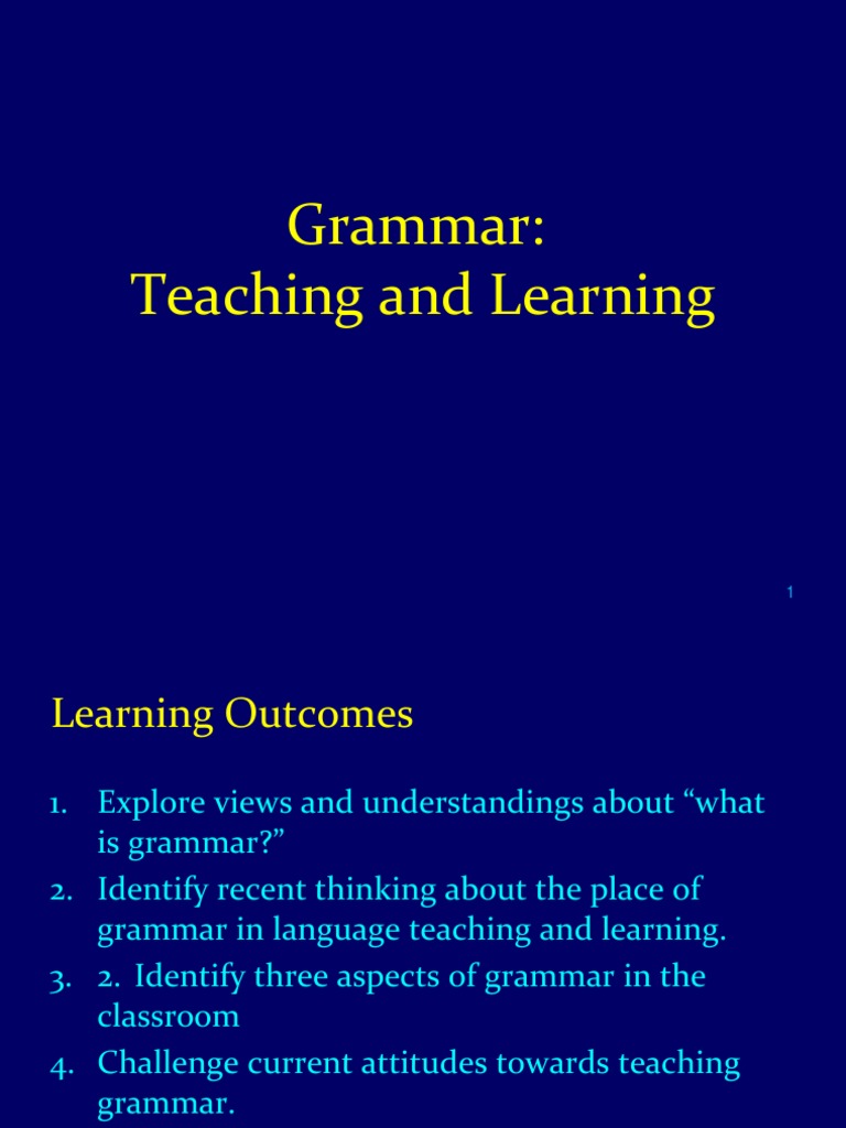 Understanding Grammar in Language Teaching | PDF | English Language ...