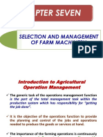 7chapter Seven Selection and Management of Agricultural Machinery