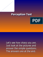 Perception Test Perception Test