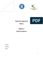 Test 2 - MODUL 2 - Foaie de raspunsuri