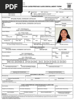 Landbank Cash Card/Prepaid Card Enrollment Form: Mylene Pearl Cordero Catolico