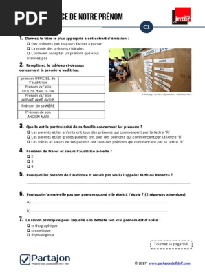 Co 2916 Notre Prenom Influence T Il Notre Destin Pdf