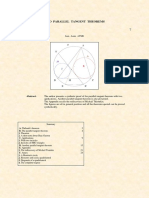 Two Parallel Tangent Theorems