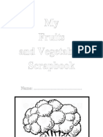 My Fruits and Vegetables Scrapbook: Name