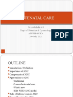 Antenatal Care: Dr. Abdullahi A.S Dept. of Obstetrics & Gynaecology Abuth-Shika 29 July, 2021