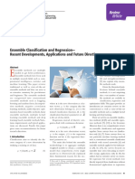 Ensemble Classification and Regression - Recent Developments, Applications and Future Directions