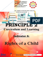 Principle 2: Curriculum and Learning