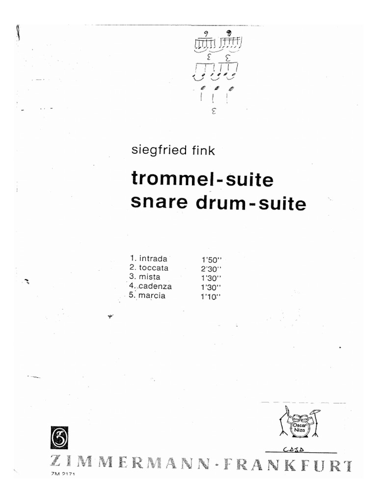 Snare Drum Suite S. Fink PDF