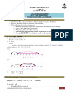 Subject: Mathematics Class Vi (SESSION 2021-22) CH 2: Whole Numbers Practice Worksheet Notebook Work Answer Key