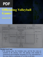 Officiating Volleyball Games: Lesson 4 in P.E