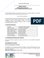 Informe de Avance Tunel - Abril-17