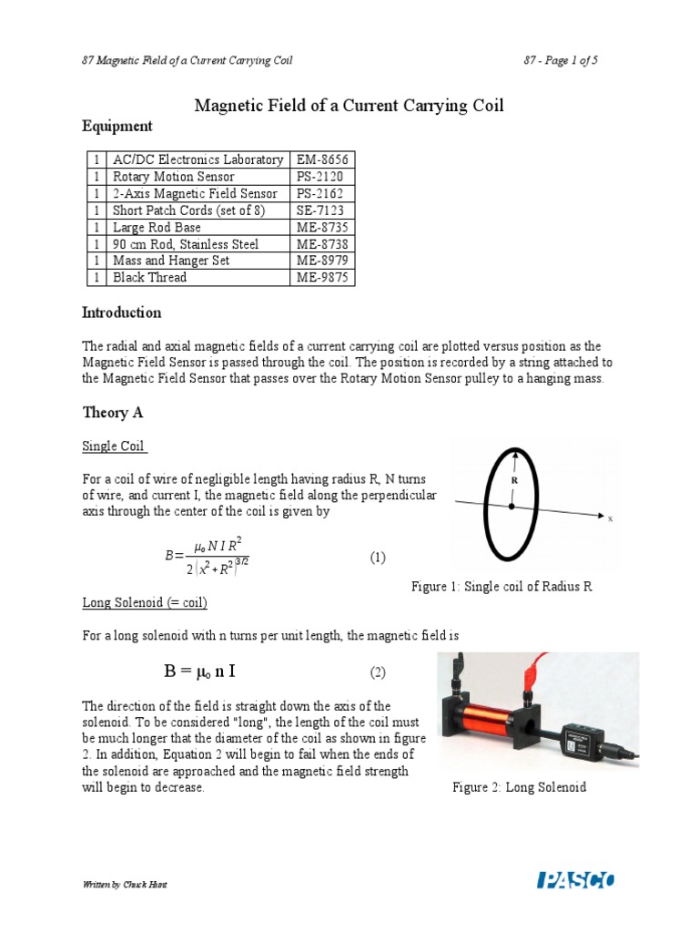 87 Magnetic Field in A Current Carrying Coil | PDF | Inductor ...