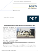 How Does A Generator Create Electricity - Article On How Generators Work