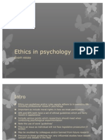 Ethics in Psychology