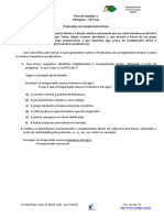 Ficha de Trabalho - 1 Português - 10.º Ano Predicativo Do Complemento Direto