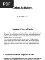 Union Judiciary: Mr. Shreshth Bhatnagar