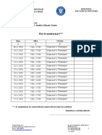 Fișa - de - Prezență Luna Noiembrie 2020 MODEL 1