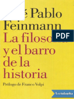 Filosofía y El Barro de La Historia