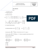 Tema 2. Sistemas de Ecuaciones Lineales (Problemas)