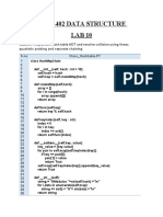 Bscs-402 Data Structure Lab 10: Hashmapchain