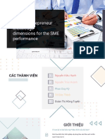 Critical Entrepreneur Knowledge Dimensions For The SME Performance