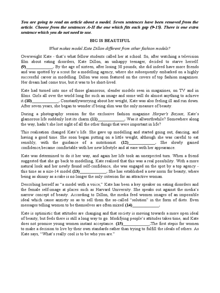 What Makes Model Kate Dillon Different From Other Fashion Models? PDF Human Nature