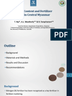 Nitrogen Content and Fertilizer Quality in Central Myanmar: T. Nyi, A.J. Weatherly & R. Farquharson