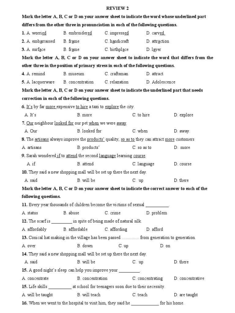 Review 2 PDF Anxiety Test (Assessment)