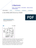 Circuit Project Electronic: Li-Ion White LED Driver by LT1618