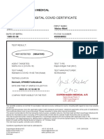 EU Digital COVID Certificate Negative Test