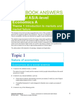 Economics - Edexcel Theme1 Workbook Answers