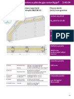 Perei de Compartimentare Structur Metalic Simpl UW CW 50 Rigips 2x125 MM 4 M