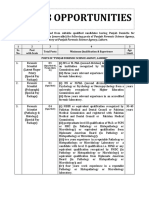 Job Opportunities: Lahore and Training Laboratory at Punjab Forensic Science Agency, Lahore