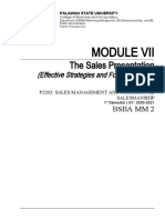 PALAWAN STATE UNIVERSITY Sales Presentation Module