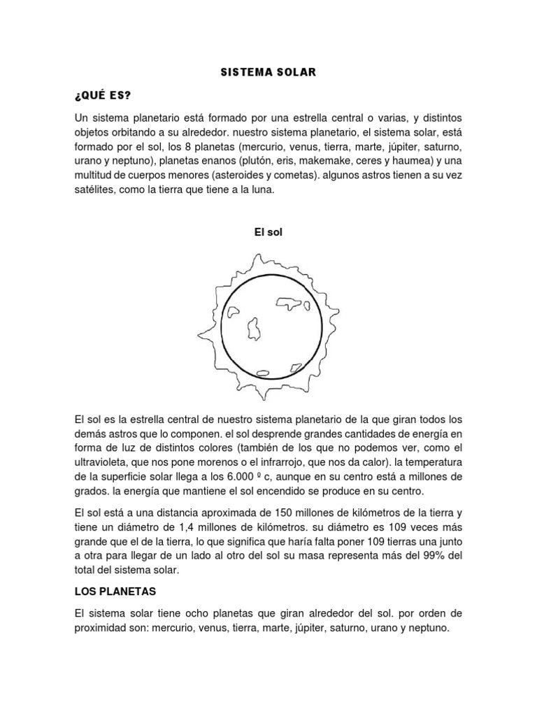 Explorando el Sistema Solar y sus Planetas | PDF | Ciencia y ...