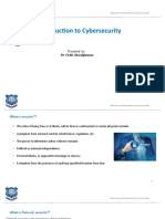 Introduction To Cybersecurity: Dr. Orieb Abualghanam