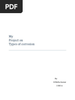 Types of Electrochemical Corrosion