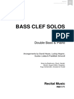 Bass Clef Solos Book 1 - Double Bass & Piano - Arrangements by David Heyes, Ludvig Hegner, Gustav Láska & František Simandl