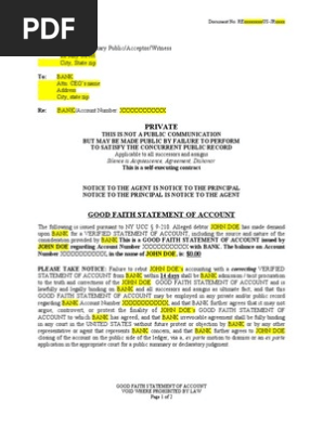 Statement of Account 1a Scrub