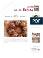 La Cocina de Rebeca Roscón de Reyes de Chocolate