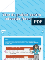 Dos 61 Idei de Proiecte Pentru Educatia Financiara Prezentare Powerpoint Ver 2