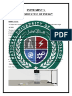 Experiment 3 Law of Conservation of Energy
