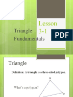 Triangle Fundamentals: Lesson 3-1