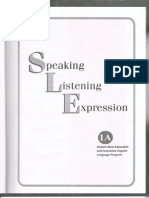 Speaking Listening Expressions Sample