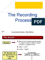 The Recording Process: Accounting Principles, Ninth Edition