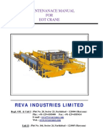 New MAINTENANACE MANUAL for EOT Cranes Revised Coloured