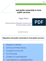 Regulation and Competition in Local Public Services