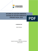 Informe Gestion Ambiental 2018