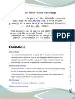 Exchange: Financial Terms Related To Exchange